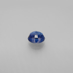 Cianita azul natural de 0,72 ct, corte redondo, VS