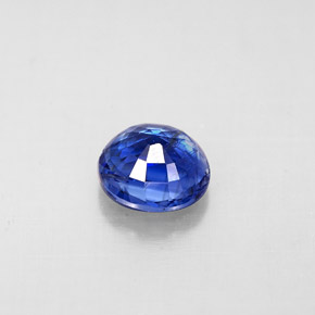 Cianita azul natural de 0,80 ct, corte redondo, VS