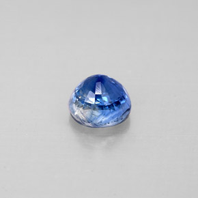 Cianita azul natural de 0,78 ct, corte redondo, VS