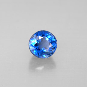 Cianita Azul natural de 0.89 ct, Corte Redondo, VS