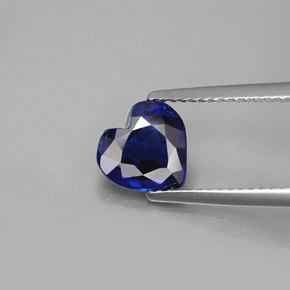 Cianita azul natural de 2,07 ct, forma de corazón, VS-SI