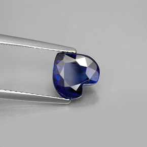 Cianita azul natural de 2,07 ct, forma de corazón, VS-SI