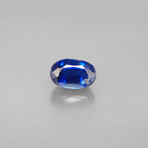 Cianita azul natural de 0,80 ct, corte óvalo, VS
