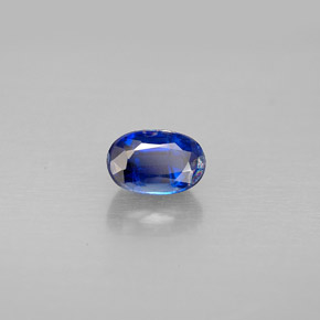 Cianita azul natural de 0,80 ct, corte óvalo, VS