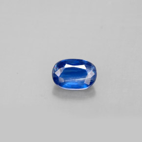 Cianita azul natural de 0,70 ct, corte óvalo, VS
