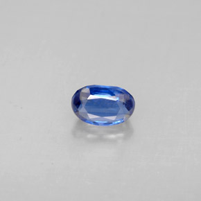 Cianita azul natural de 0,68 ct, corte óvalo, VS
