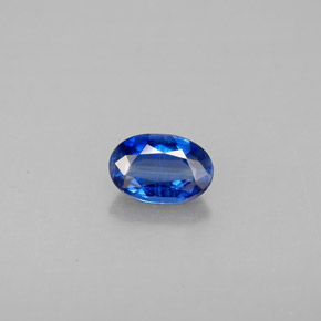 Cianita azul natural de 0,60 ct, corte óvalo, VS