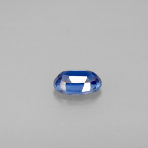 Cianita azul natural de 0,60 ct, corte óvalo, VS