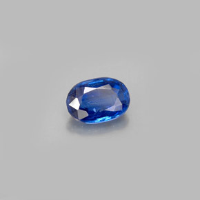 Cianita azul natural de 0,59 ct, corte óvalo, VS