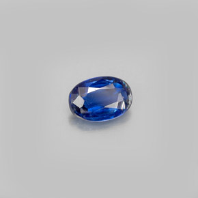 Cianita azul natural de 0,55 ct, corte óvalo, VS