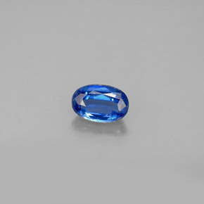 Cianita azul natural de 0,59 ct, corte óvalo, VS