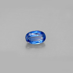 Cianita azul natural de 0,59 ct, corte óvalo, VS