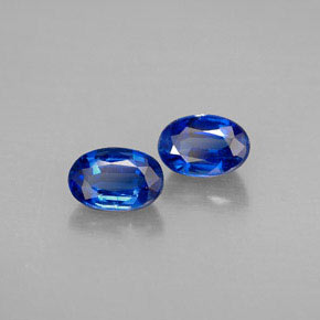 Gemas de cianita azul natural de  ct, corte óvalo, VS
