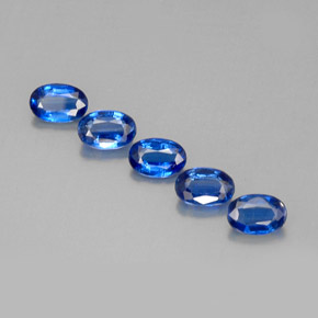 Gemas de cianita azul natural de  ct, corte óvalo, VS