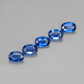 Gemas de cianita azul natural de  ct, corte óvalo, VS