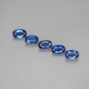 Gemas de cianita azul natural de  ct, corte óvalo, VS