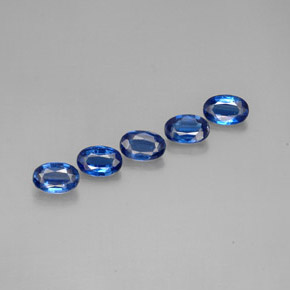 Gemas de cianita azul natural de  ct, corte óvalo, VS