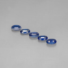 Gemas de cianita azul natural de  ct, corte óvalo, VS