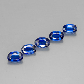 Gemas de cianita azul natural de  ct, corte óvalo, VS