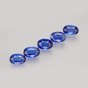 Gemas de cianita azul natural de  ct, corte óvalo, VS