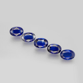 Gemas de cianita azul natural de  ct, corte óvalo, VS