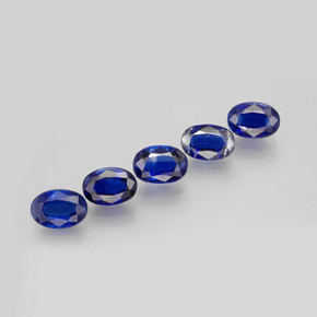 Gemas de cianita azul natural de  ct, corte óvalo, VS