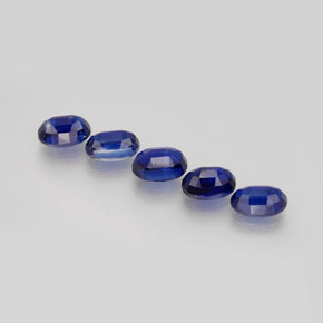 Gemas de cianita azul natural de  ct, corte óvalo, VS