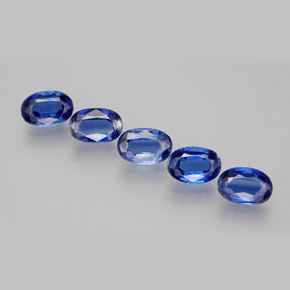 Gemas de cianita azul natural de  ct, corte óvalo, VS