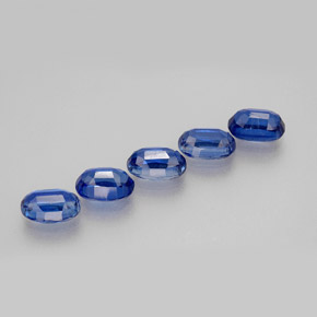 Gemas de cianita azul natural de  ct, corte óvalo, VS