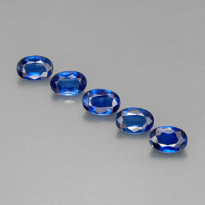 Gemas de cianita azul natural de  ct, corte óvalo, VS