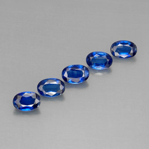 Gemas de cianita azul natural de  ct, corte óvalo, VS