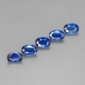 Gemas de cianita azul natural de  ct, corte óvalo, VS