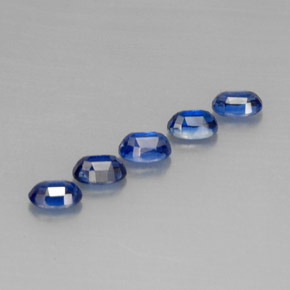 Gemas de cianita azul natural de  ct, corte óvalo, VS