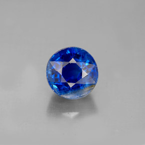 Cianita azul natural de 2,71 ct, corte redondo, VS-SI