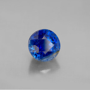 Cianita azul natural de 2,71 ct, corte redondo, VS-SI
