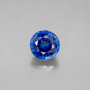 Cianita azul natural de 1,98 ct, corte redondo, VS-SI