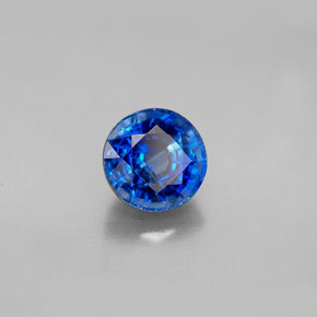 Cianita azul natural de 1,98 ct, corte redondo, VS-SI