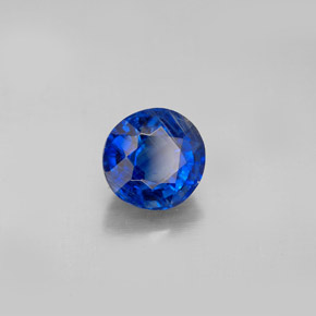 Cianita azul natural de 2,02 ct, corte redondo, VS-SI