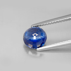 Cianita azul natural de 2,02 ct, corte redondo, VS-SI