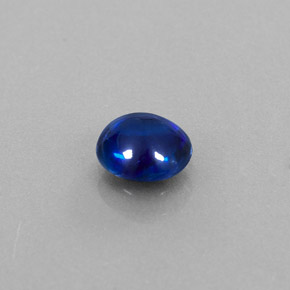 Cianita azul natural de 0,96 ct, corte redondo, transparente