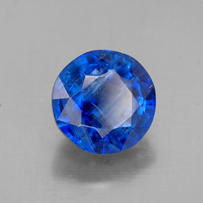 Cianita azul natural de 1,82 ct, corte redondo, SI