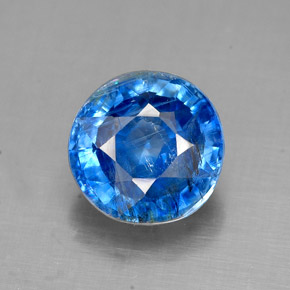 Cianita Azul natural de 2.28 ct, Corte Redondo, SI