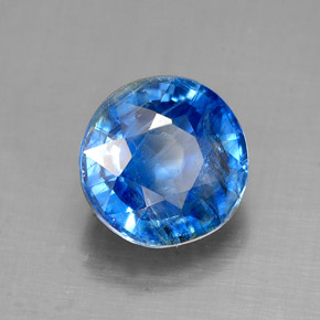 Cianita Azul natural de 2.28 ct, Corte Redondo, SI