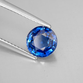 Cianita Azul natural de 1.54 ct, Corte Redondo, SI