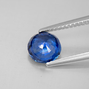 Cianita Azul natural de 1.54 ct, Corte Redondo, SI