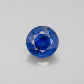 Cianita azul natural de 1,61 ct, corte redondo, SI