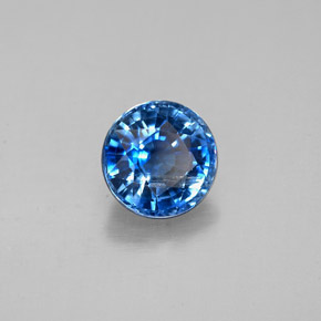 Cianita Azul natural de 1.68 ct, Corte Redondo, SI