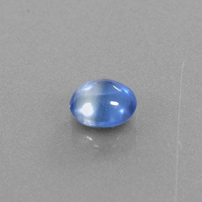 Cianita Azul natural de 0.55 ct, Corte Redondo, Transparente