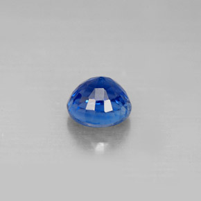 Cianita azul natural de 1,33 ct, corte redondo, VS-SI