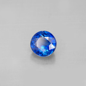 Cianita azul natural de 1,49 ct, corte redondo, VS